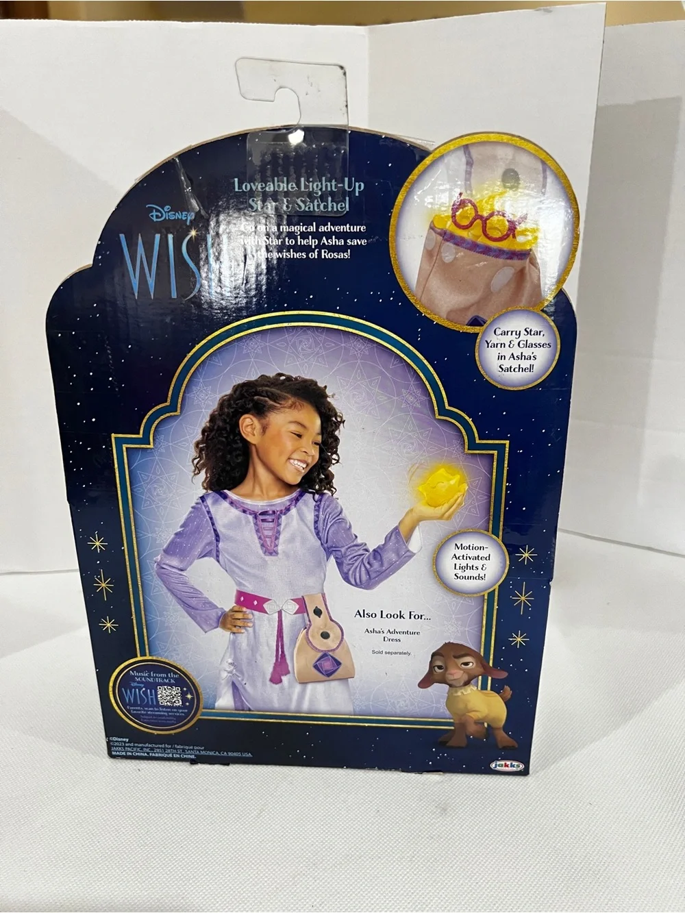 Disney WISH Loveable light-Up Interactive Role Play Star & Satchel Toy 3+ Years